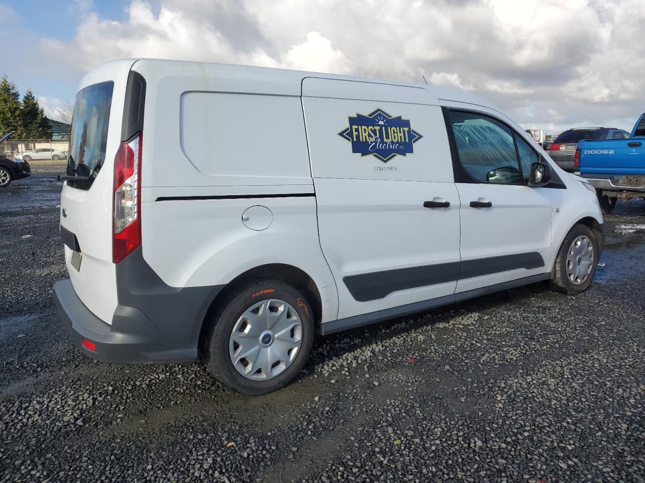 2015 Ford Transit VIN NM0LE7E78F1191681 Copart auction photo, side / rear end damage thumbnail 3