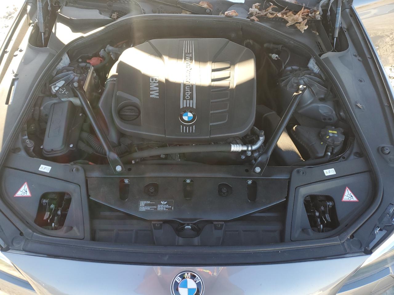 2014 BMW 5er VIN WBAXA5C52ED690606 Copart auction photo, rear end / side damage thumbnail 12