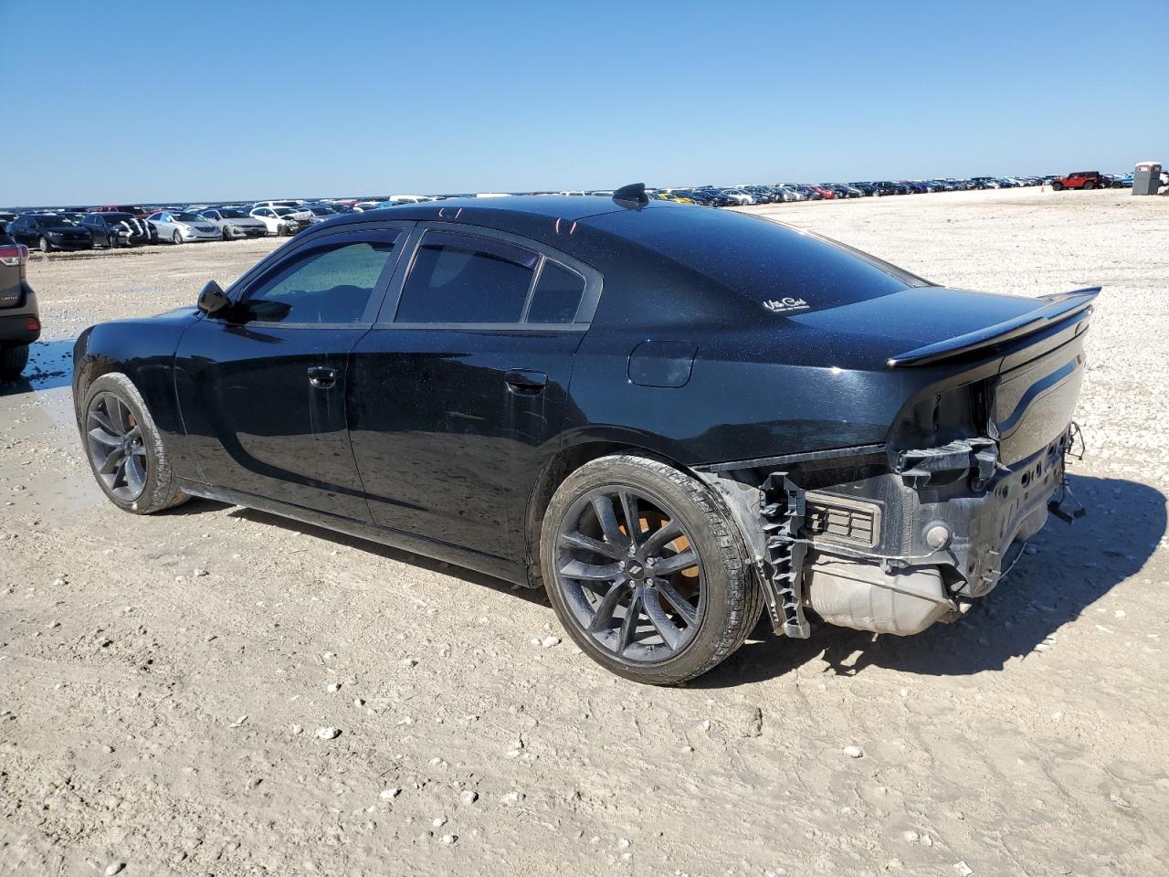 2017 Dodge Charger VIN 2C3CDXHG3HH667197 Copart auction photo, side / rear end damage thumbnail 2