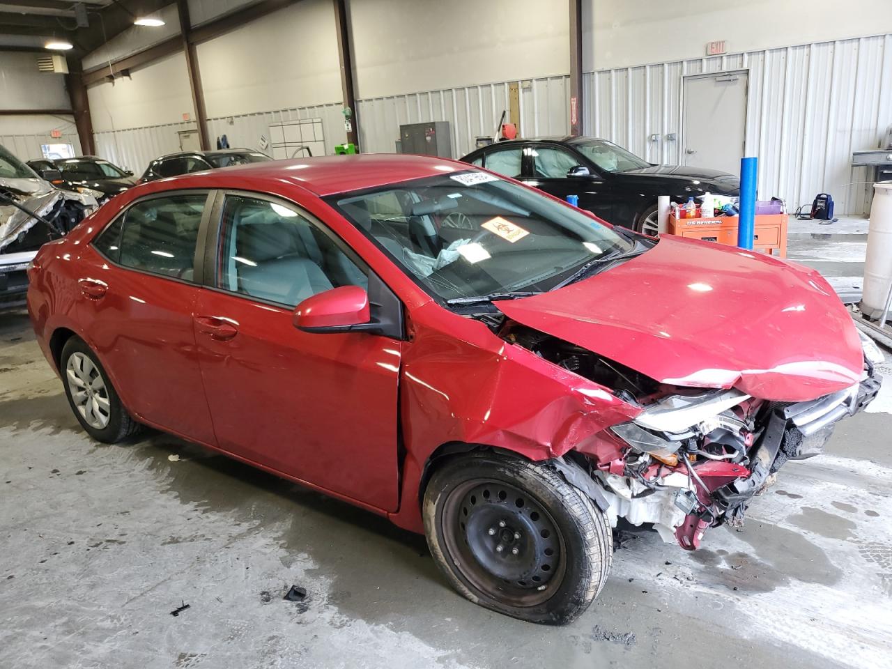 2016 Toyota Corolla VIN 2T1BURHE8GC603361 Copart auction photo, front end / side damage thumbnail 4