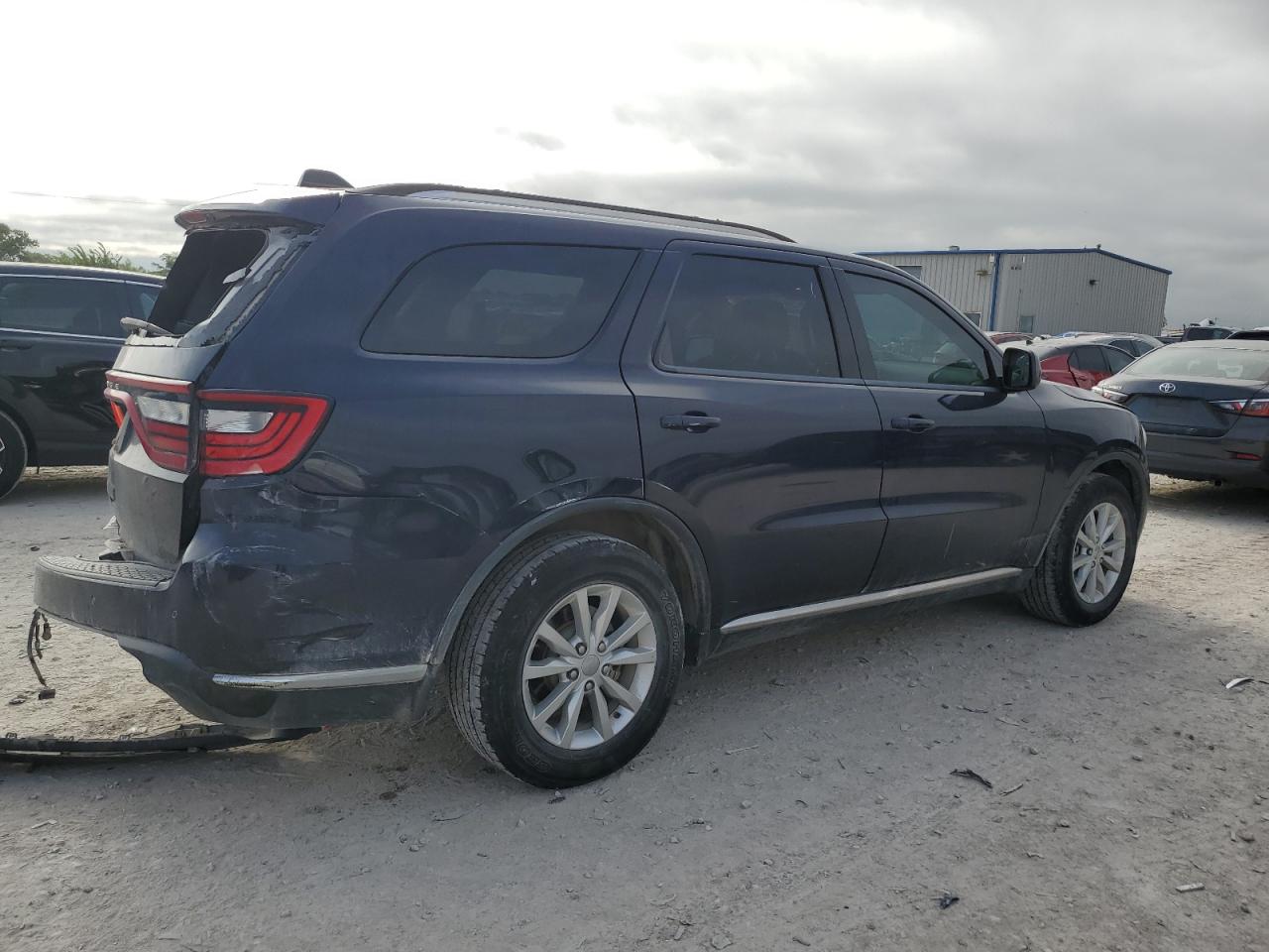 2014 Dodge Durango VIN 1C4RDHAG1EC975019 Copart auction photo, rear end / side damage thumbnail 3