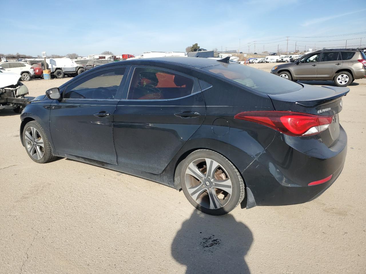 2015 Hyundai Elantra VIN KMHDH4AH9FU391328 Copart auction photo, front end damage thumbnail 2