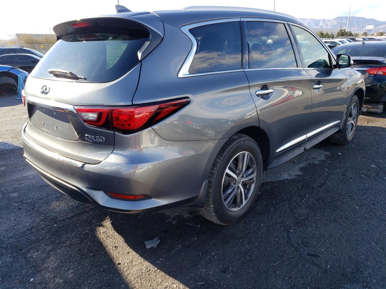 2019 Infiniti QX60 VIN 5N1DL0MM8KC530574 Copart auction photo, side damage thumbnail 3