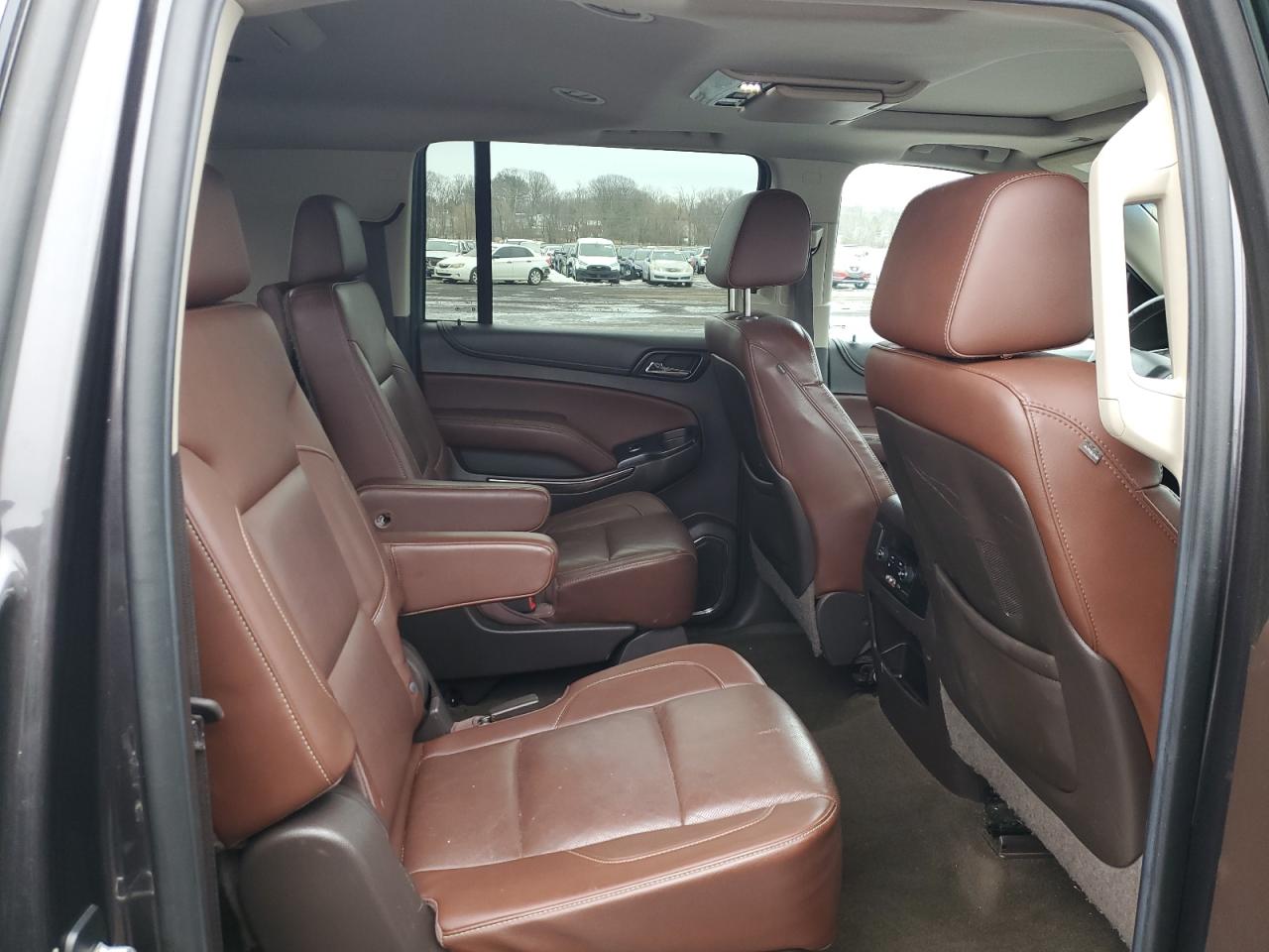 2015 Chevrolet Suburban VIN 1GNSKKKC4FR675027 Copart auction photo, rear end / side damage thumbnail 10