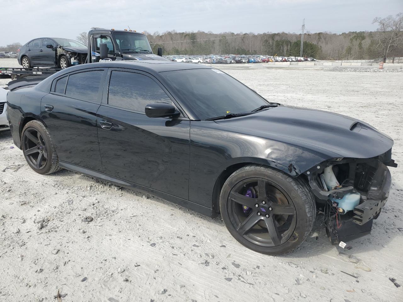 2019 Dodge Charger VIN 2C3CDXGJ2KH740130 Copart auction photo, front end damage thumbnail 4