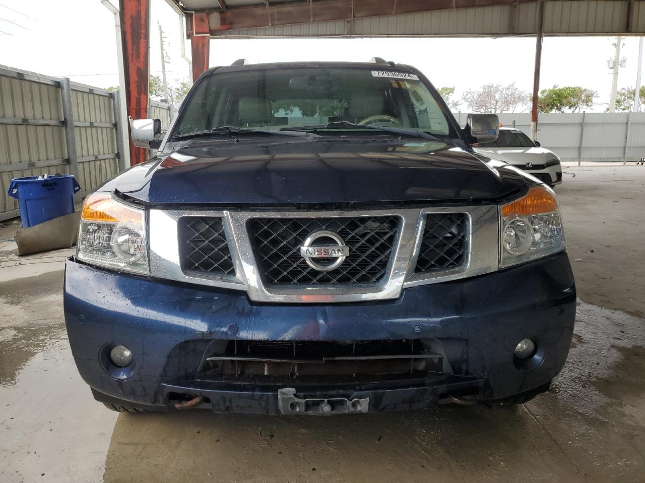 2010 Nissan Armada VIN 5N1BA0NF4AN605139 Copart auction photo, front end / minor dent/scratches damage thumbnail 5