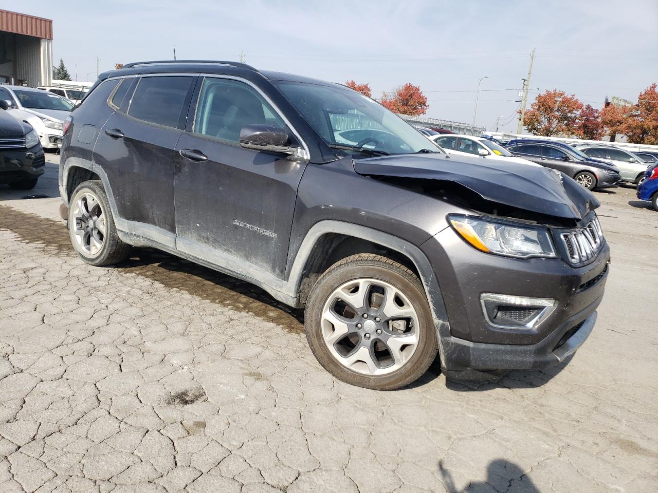 2021 Jeep Compass VIN 3C4NJDCB5MT518945 Copart auction photo, front end / side damage thumbnail 4