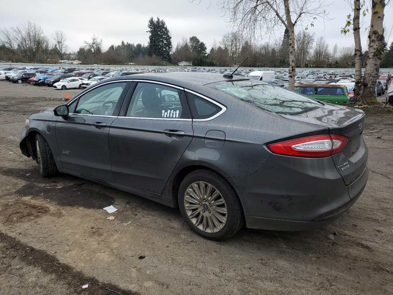2015 Ford Fusion VIN 3FA6P0PU8FR245125 Copart auction photo, front end / side damage thumbnail 2
