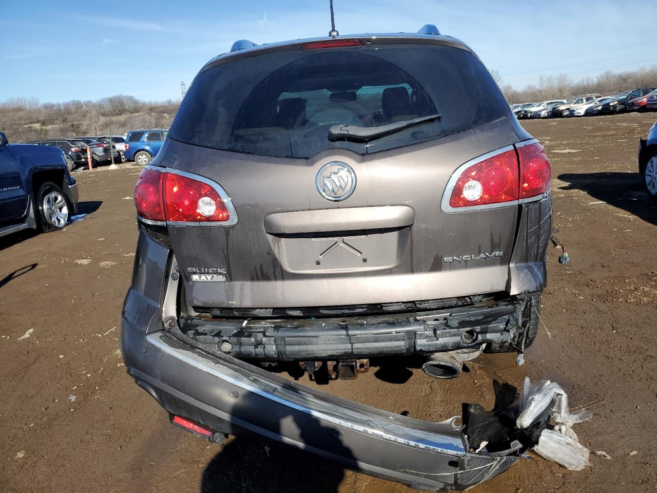 2012 Buick Enclave VIN 5GAKRCED9CJ270100 Copart auction photo, rear end damage thumbnail 6