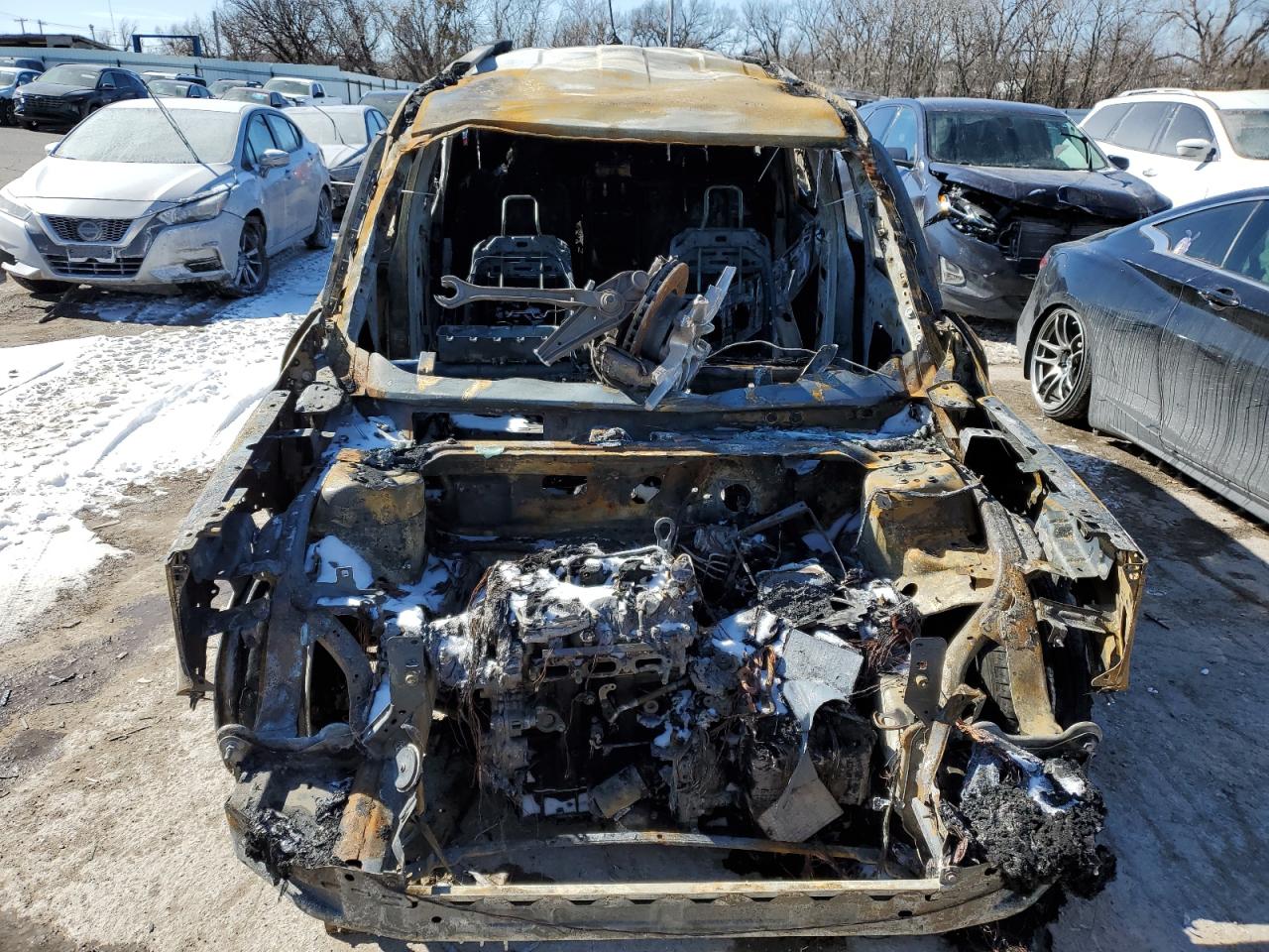 2023 Ford Bronco VIN 3FMCR9C6XPRD15482 Copart auction photo, burn damage thumbnail 5
