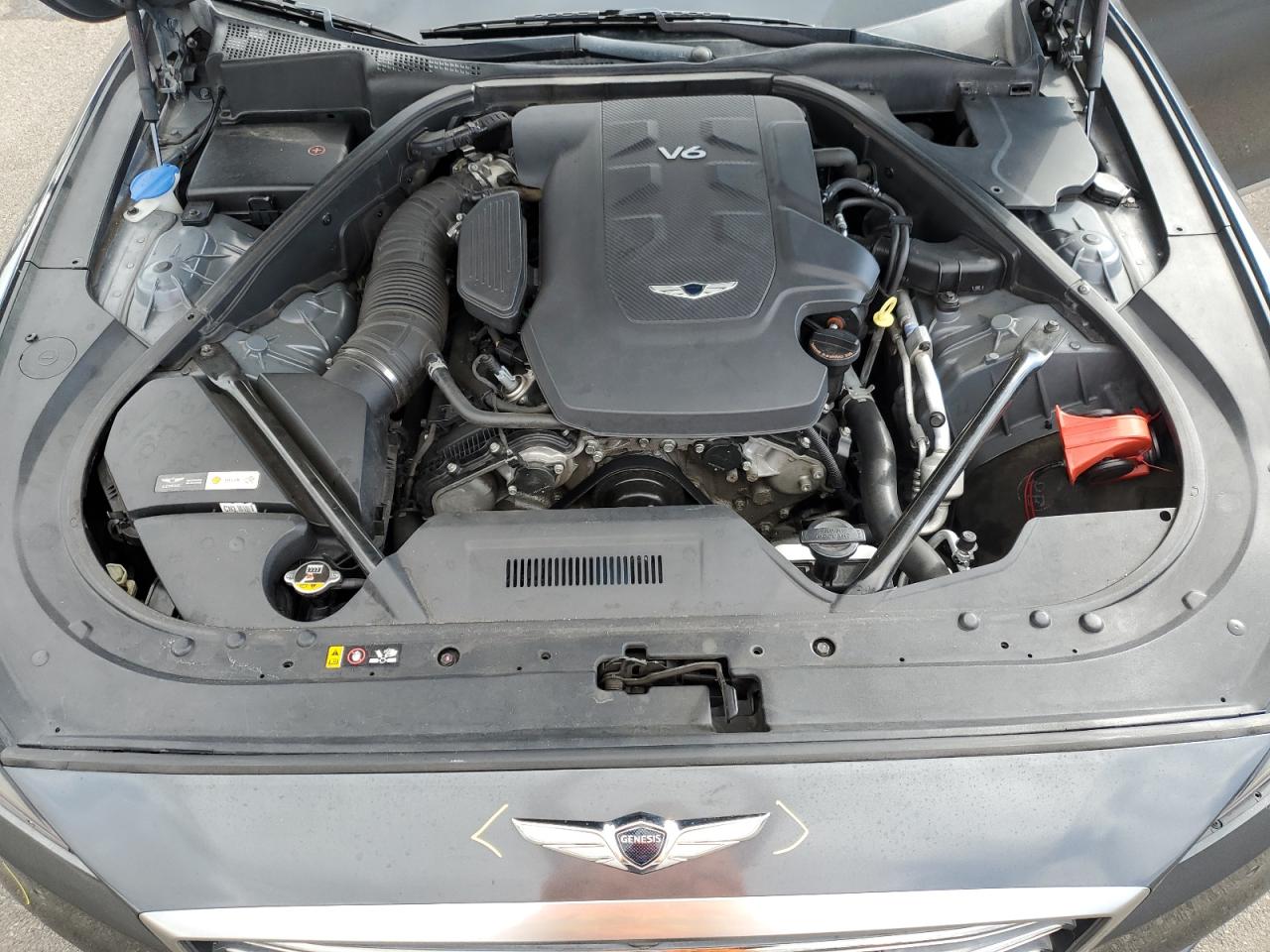 2018 Genesis G80 VIN KMHGN4JE2JU216049 Copart auction photo, front end damage thumbnail 11