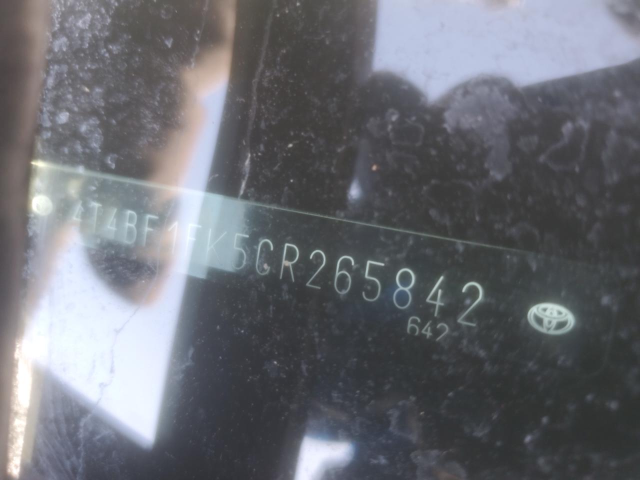 2012 Toyota Camry VIN 4T4BF1FK5CR265842 Copart auction photo, side damage thumbnail 13