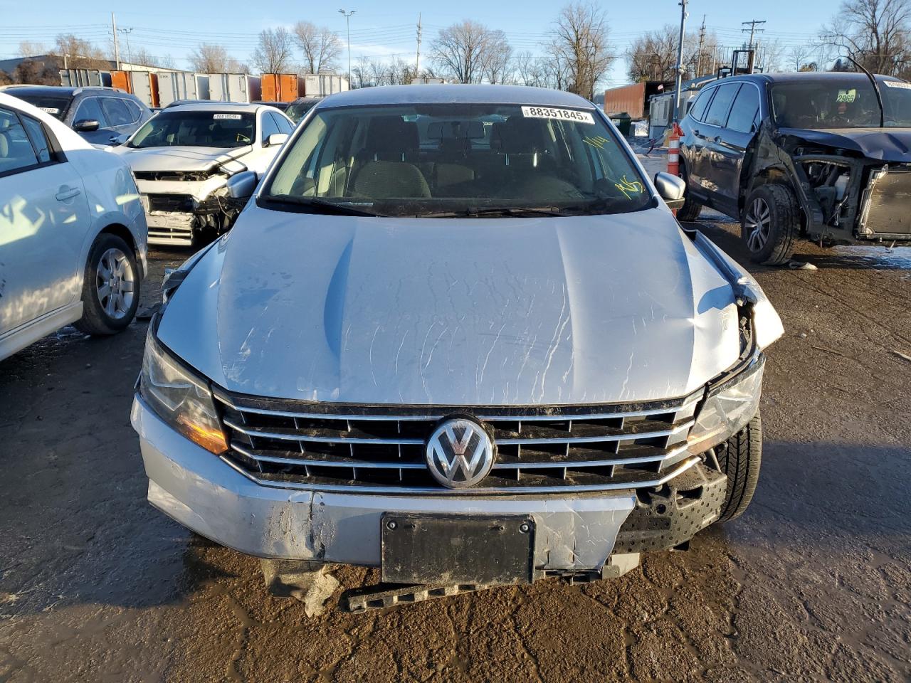 2017 Volkswagen Passat VIN 1VWAT7A37HC054237 Copart auction photo, front end / side damage thumbnail 5