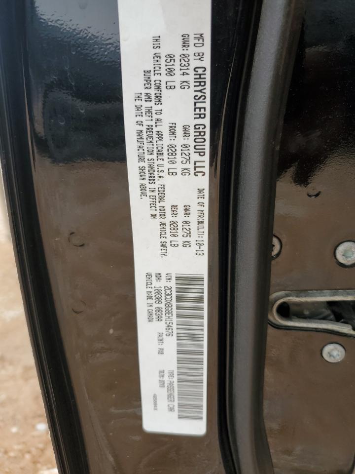 2014 Dodge Charger VIN 2C3CDXBG8EH154676 Copart auction photo, minor dent/scratches damage thumbnail 12