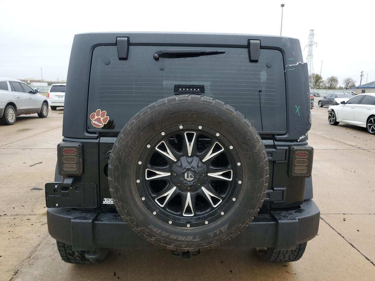 2012 Jeep Wrangler VIN 1C4AJWAG5CL196309 Copart auction photo, side / rear end damage thumbnail 6