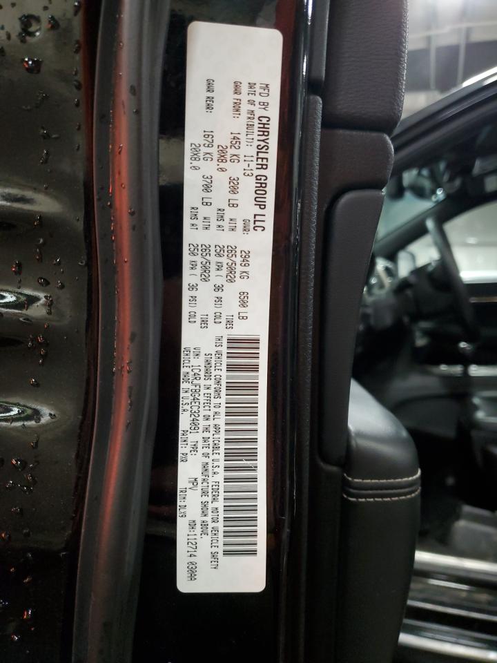 2014 Jeep Grand Cherokee VIN 1C4RJFBG4EC324091 Copart auction photo, front end damage thumbnail 14