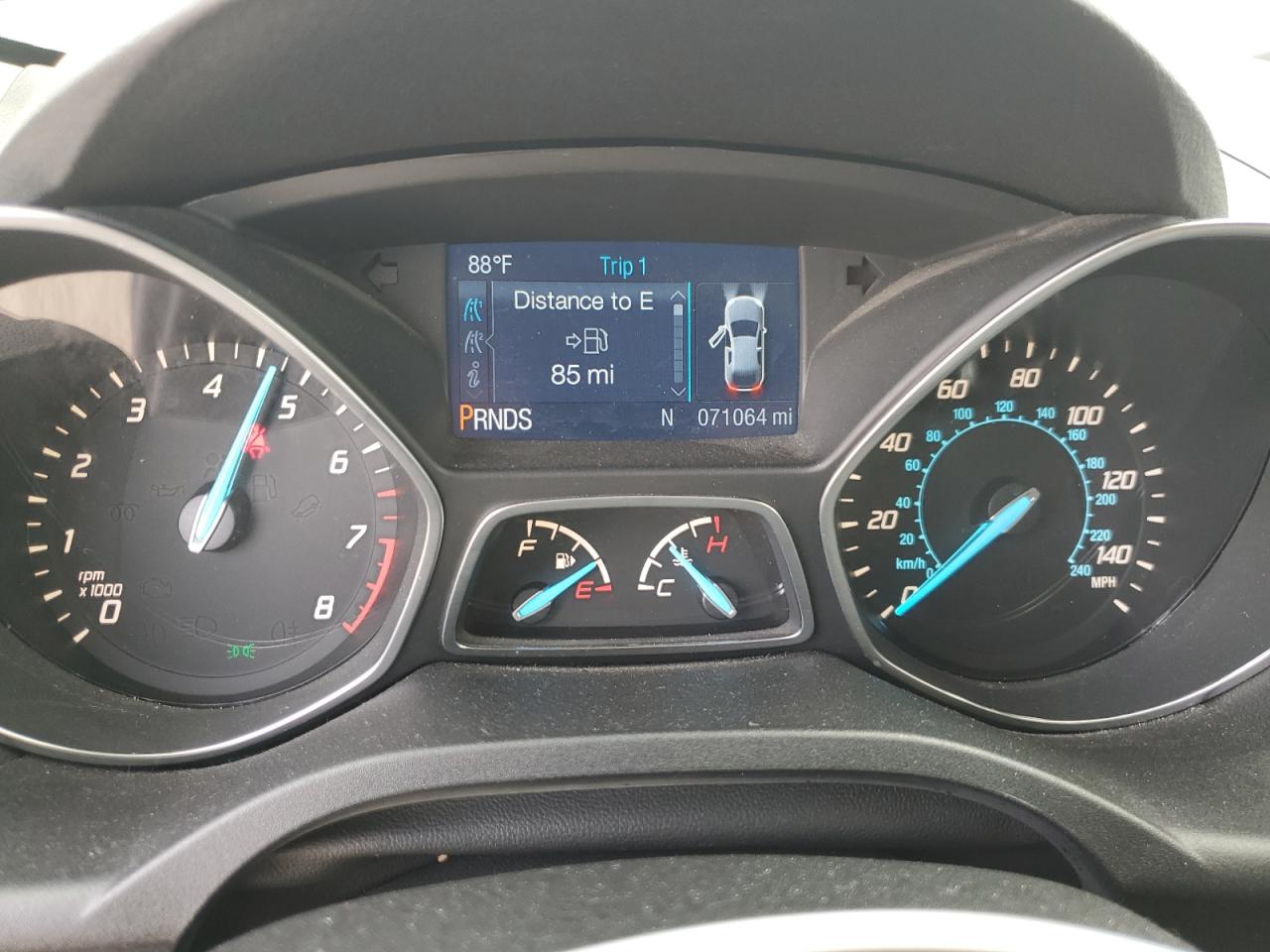 2015 Ford Escape VIN 1FMCU0G73FUA90987 Copart auction photo, front end / side damage thumbnail 9
