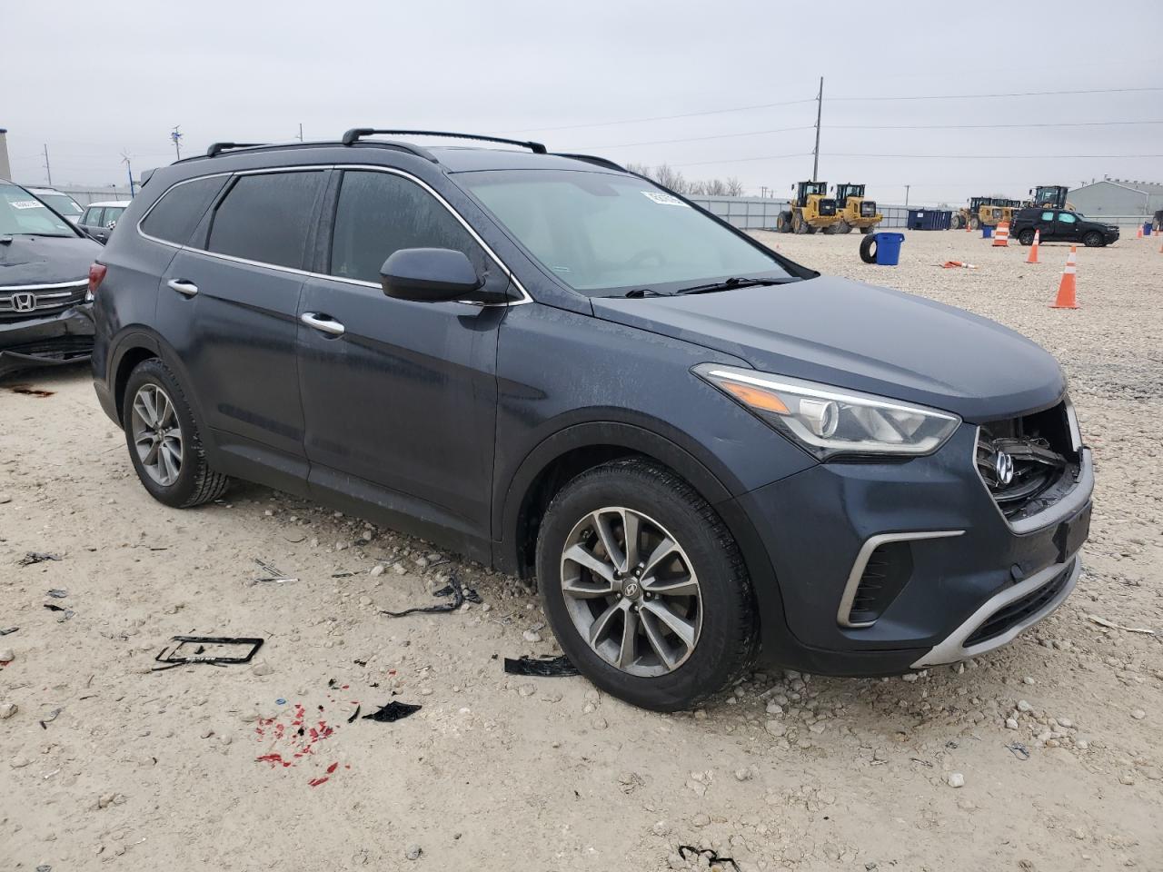 2017 Hyundai Santa Fe VIN KM8SM4HFXHU230948 Copart auction photo, front end damage thumbnail 4
