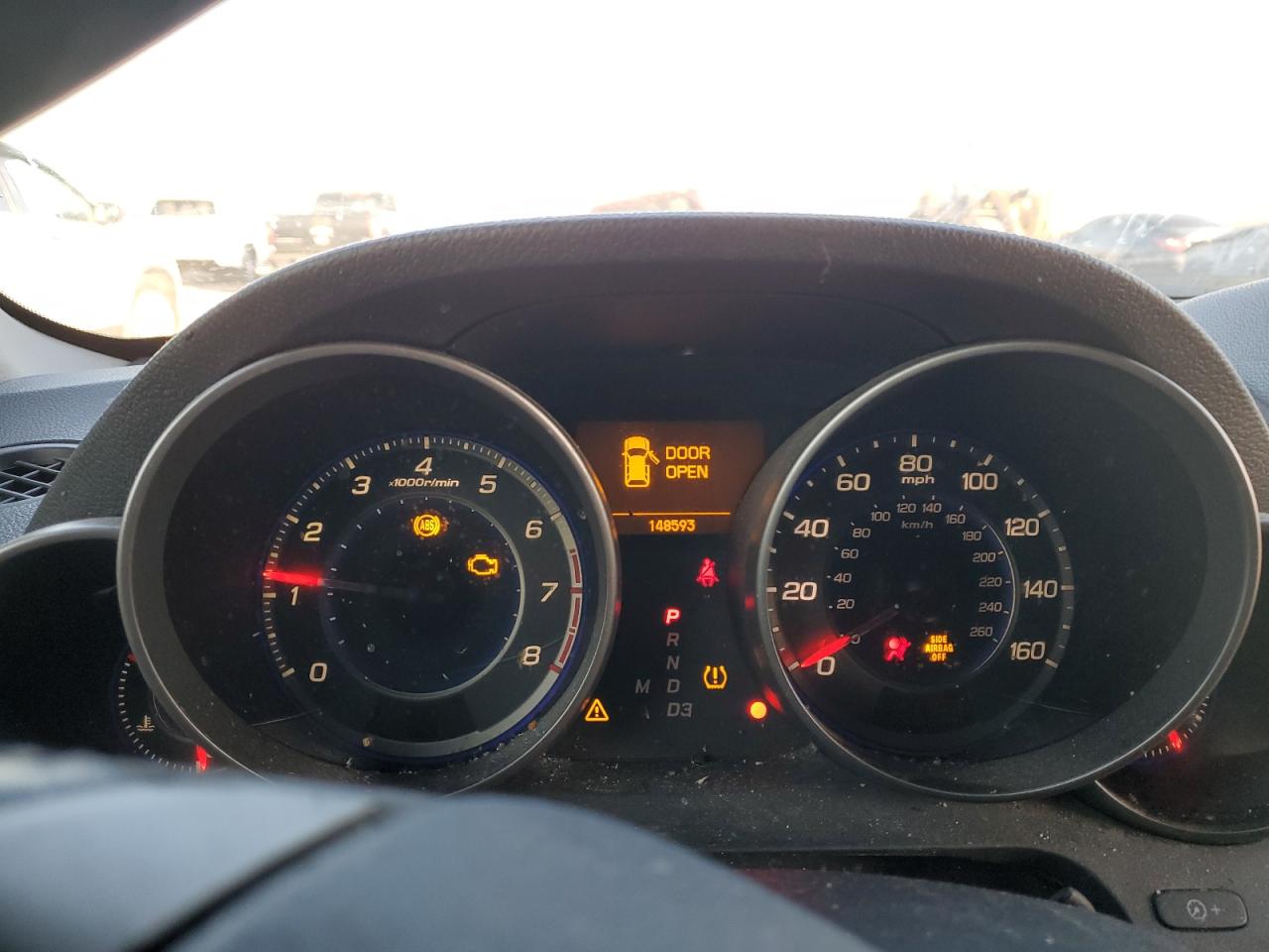 2008 Acura MDX VIN 2HNYD28398H521432 Copart auction photo, front end / side damage thumbnail 9