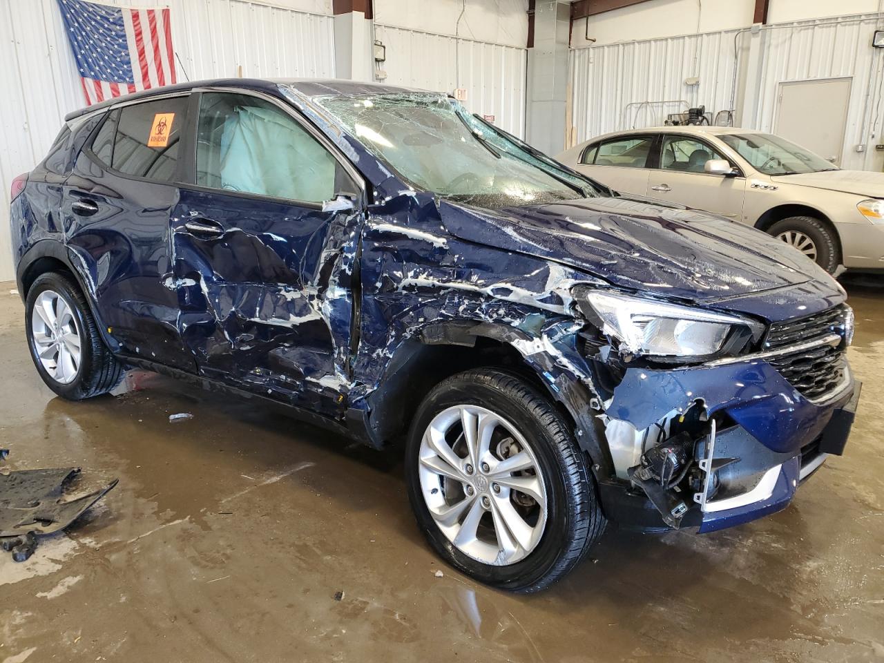 2022 Buick Encore VIN KL4MMBS28NB124961 Copart auction photo, rollover damage thumbnail 4