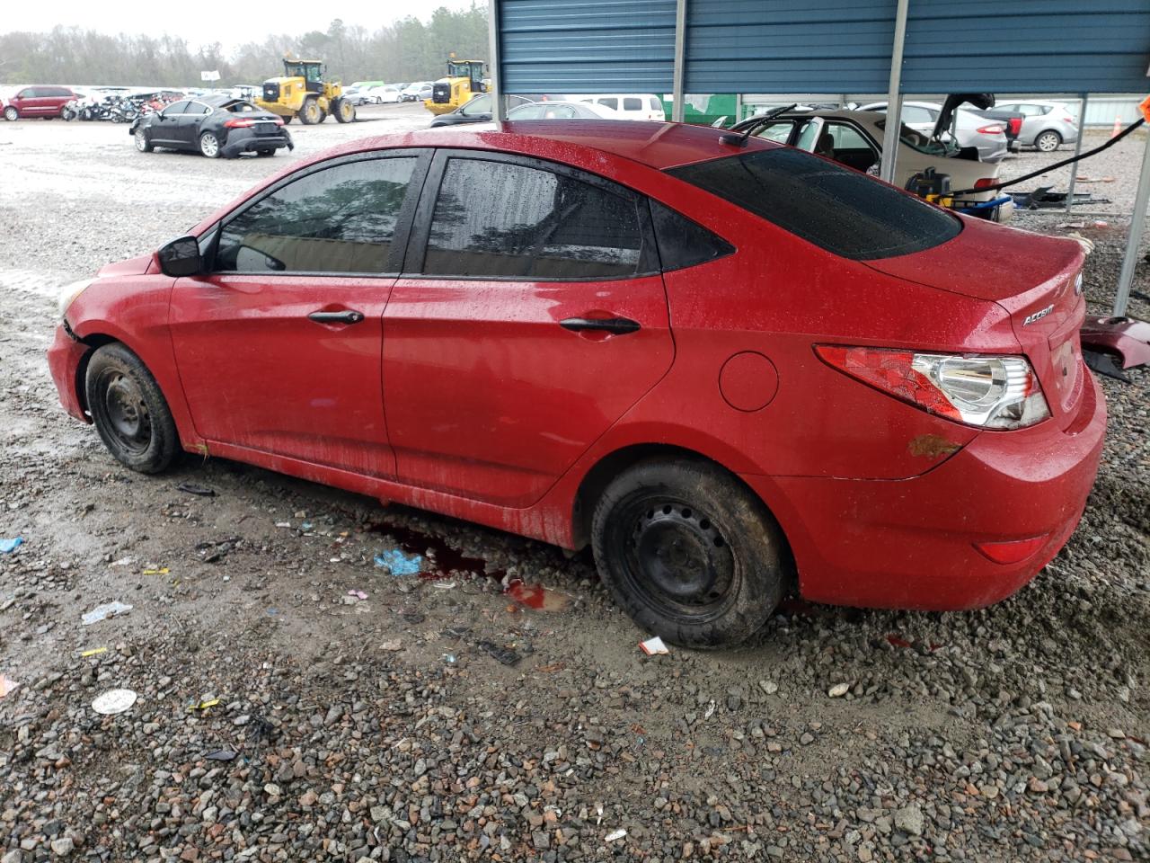 2014 Hyundai Accent VIN KMHCT4AE8EU611864 Copart auction photo, front end / minor dent/scratches damage thumbnail 2