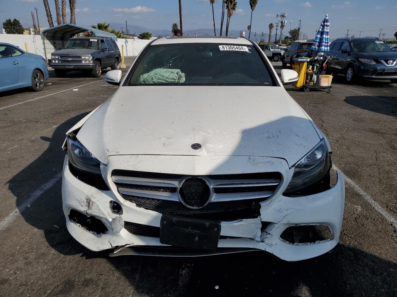 2018 Mercedes-Benz C-klasse VIN 55SWF4JB8JU267078 Copart auction photo, front end / minor dent/scratches damage thumbnail 5