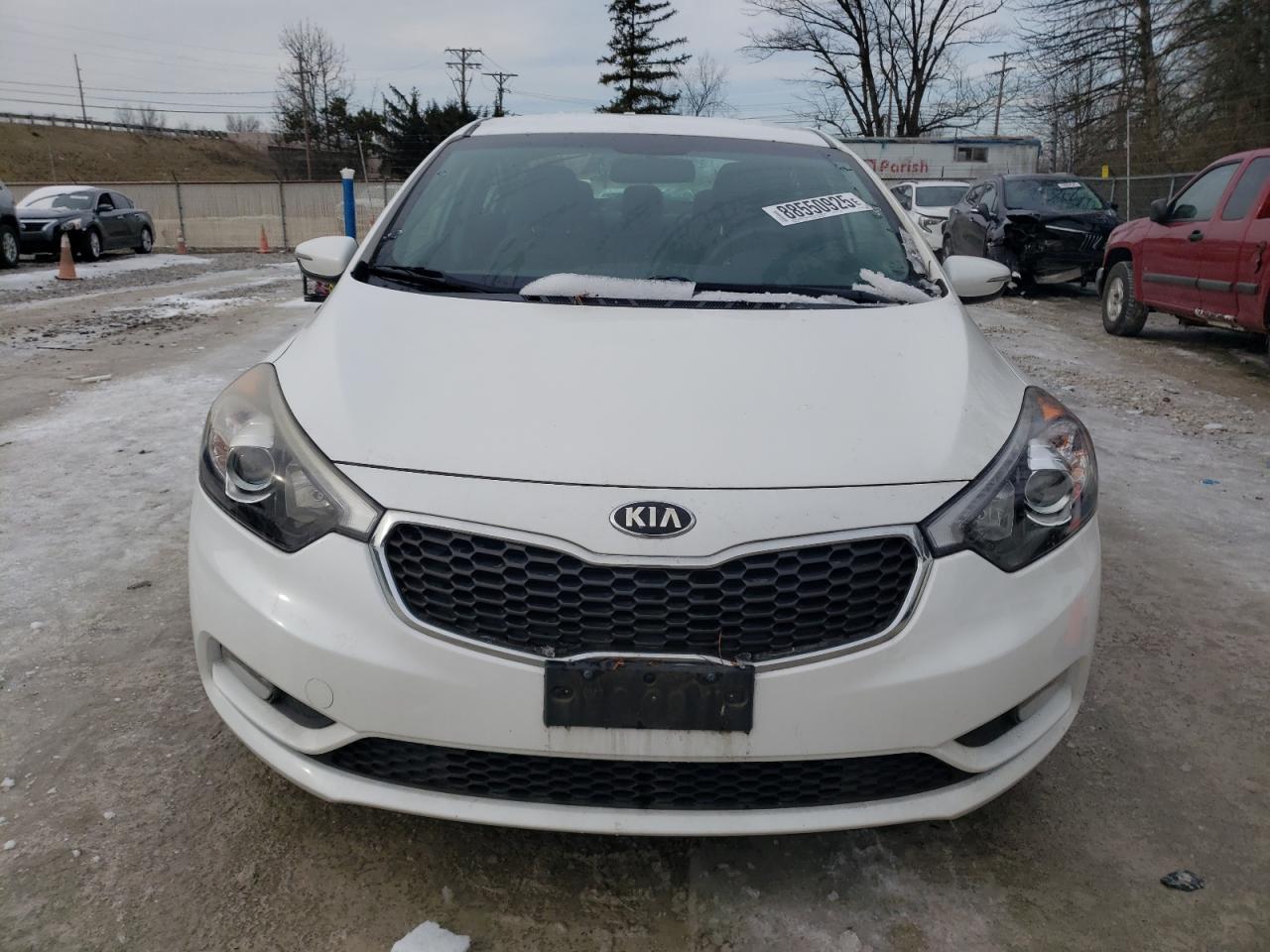 2014 KIA Forte VIN KNAFX4A87E5092376 Copart auction photo, side / rear end damage thumbnail 5