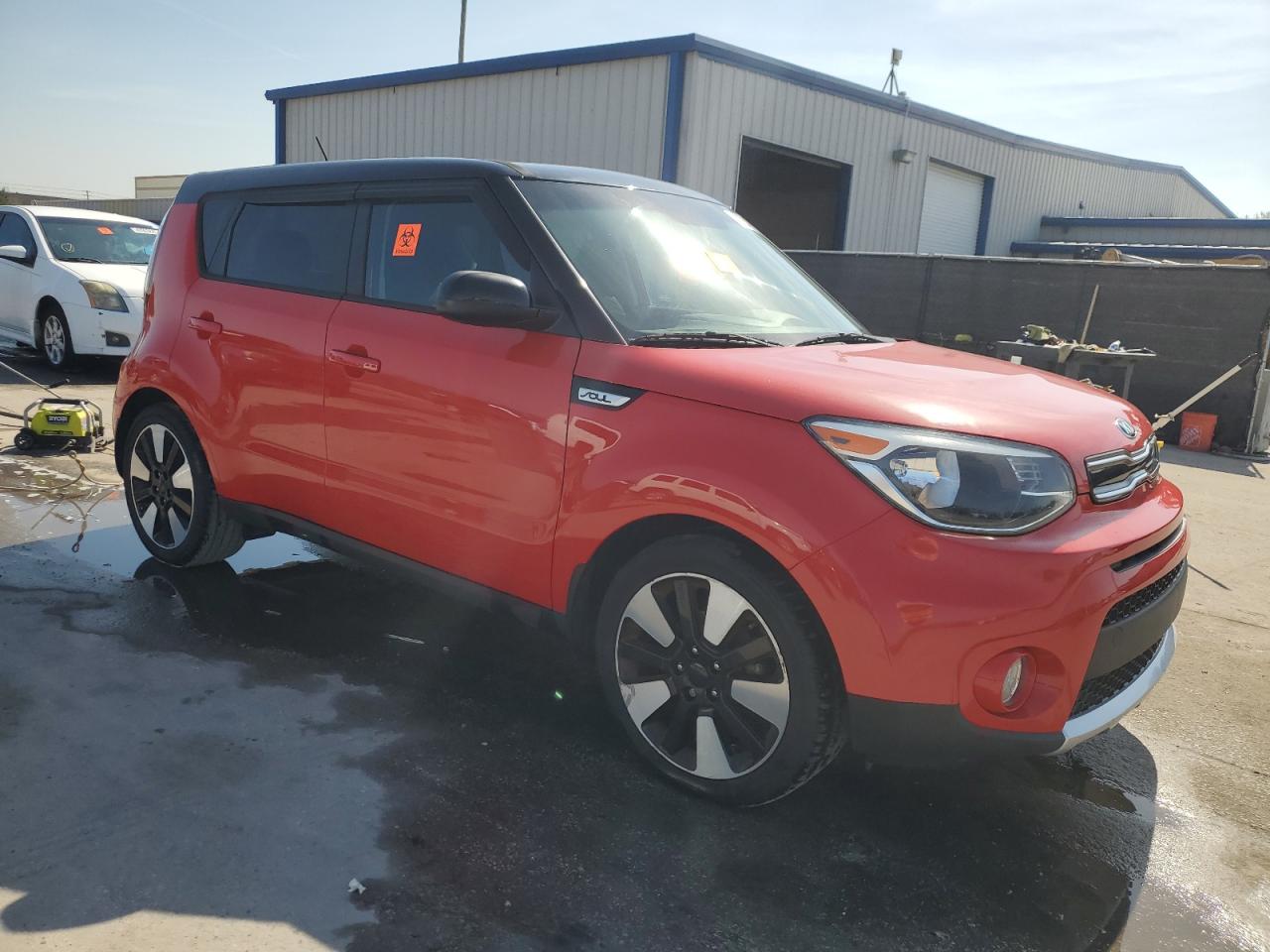 2017 KIA Soul VIN KNDJP3A50H7440850 Copart auction photo, vandalism damage thumbnail 4