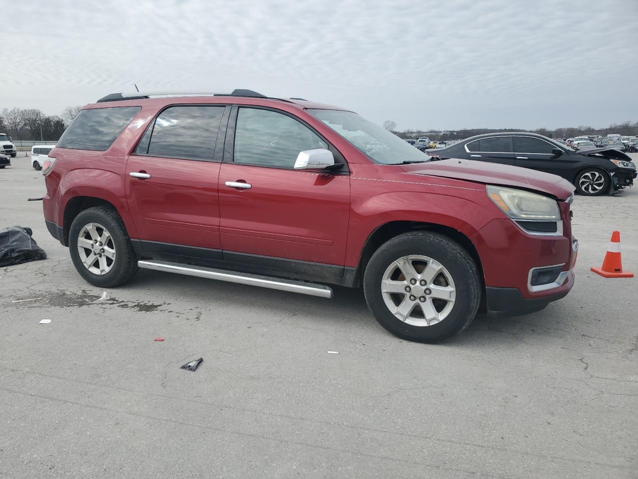 2014 GMC Acadia VIN 1GKKRPKDXEJ333500 Copart auction photo, front end / side damage thumbnail 4