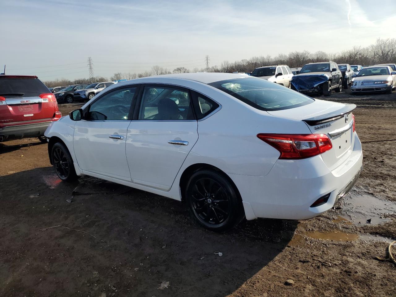 2018 Nissan Sentra VIN 3N1AB7APXJY233705 Copart auction photo, front end / side damage thumbnail 2