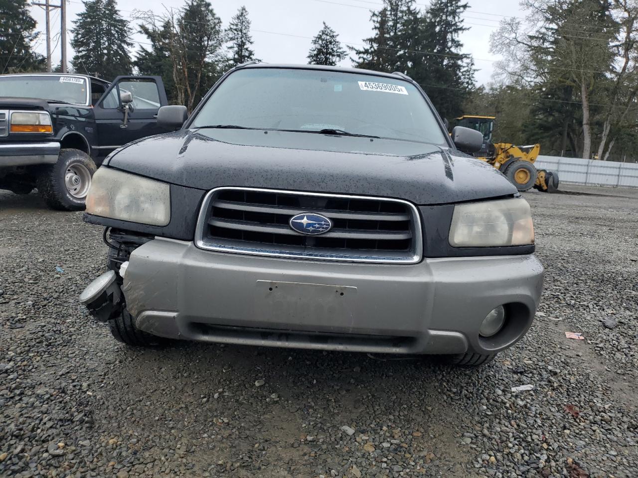 2003 Subaru Forester VIN JF1SG65653H712228 Copart auction photo, front end / side damage thumbnail 5