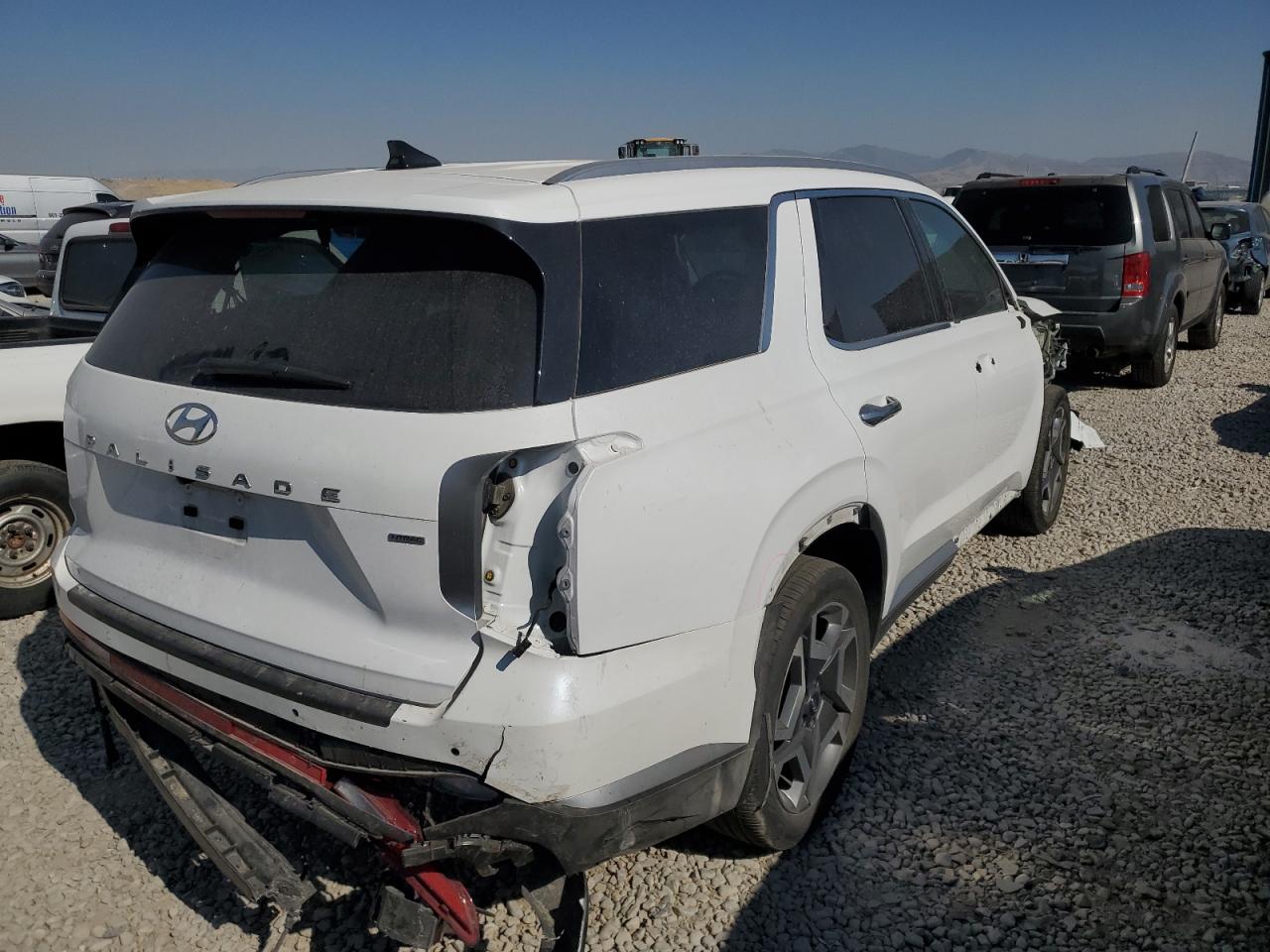 2024 Hyundai Palisade VIN KM8R4DGE8RU666156 Copart auction photo, front end damage thumbnail 3