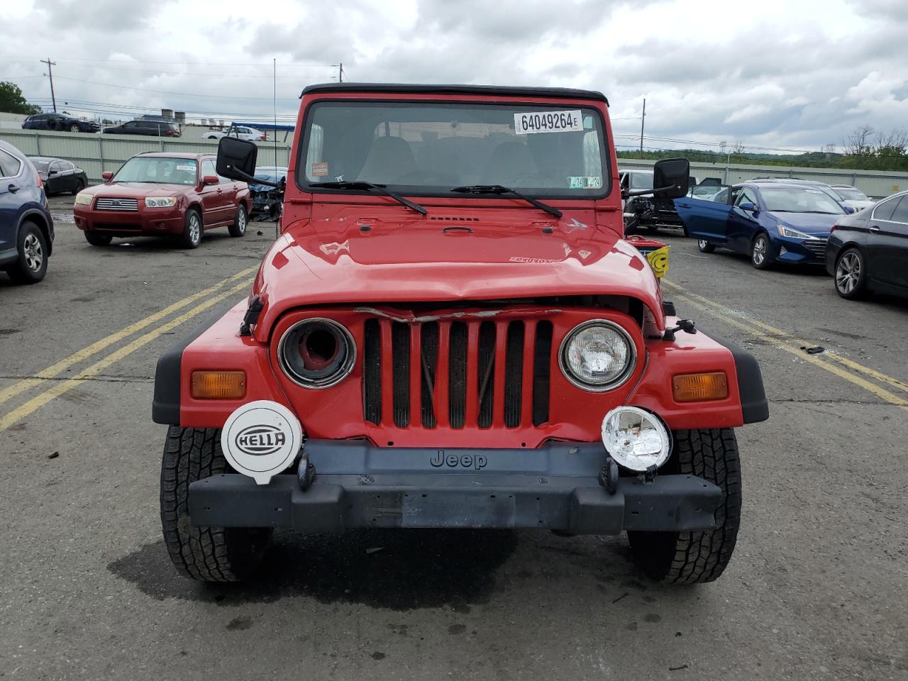 1999 Jeep Wrangler VIN 1J4FY29P0XP466330 Copart auction photo, front end damage thumbnail 5