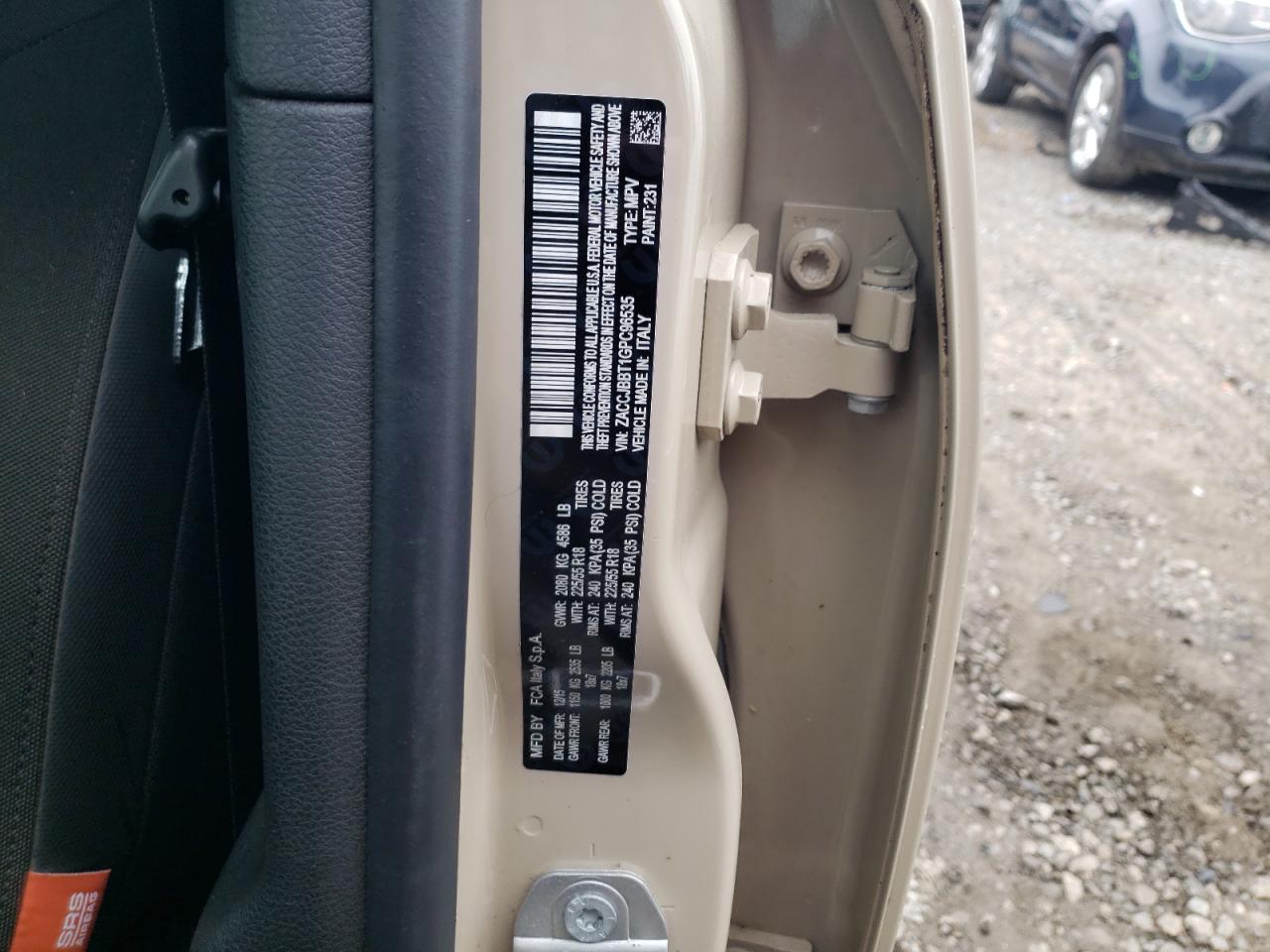2016 Jeep Renegade VIN ZACCJBBT1GPC96535 Copart auction photo, front end damage thumbnail 13