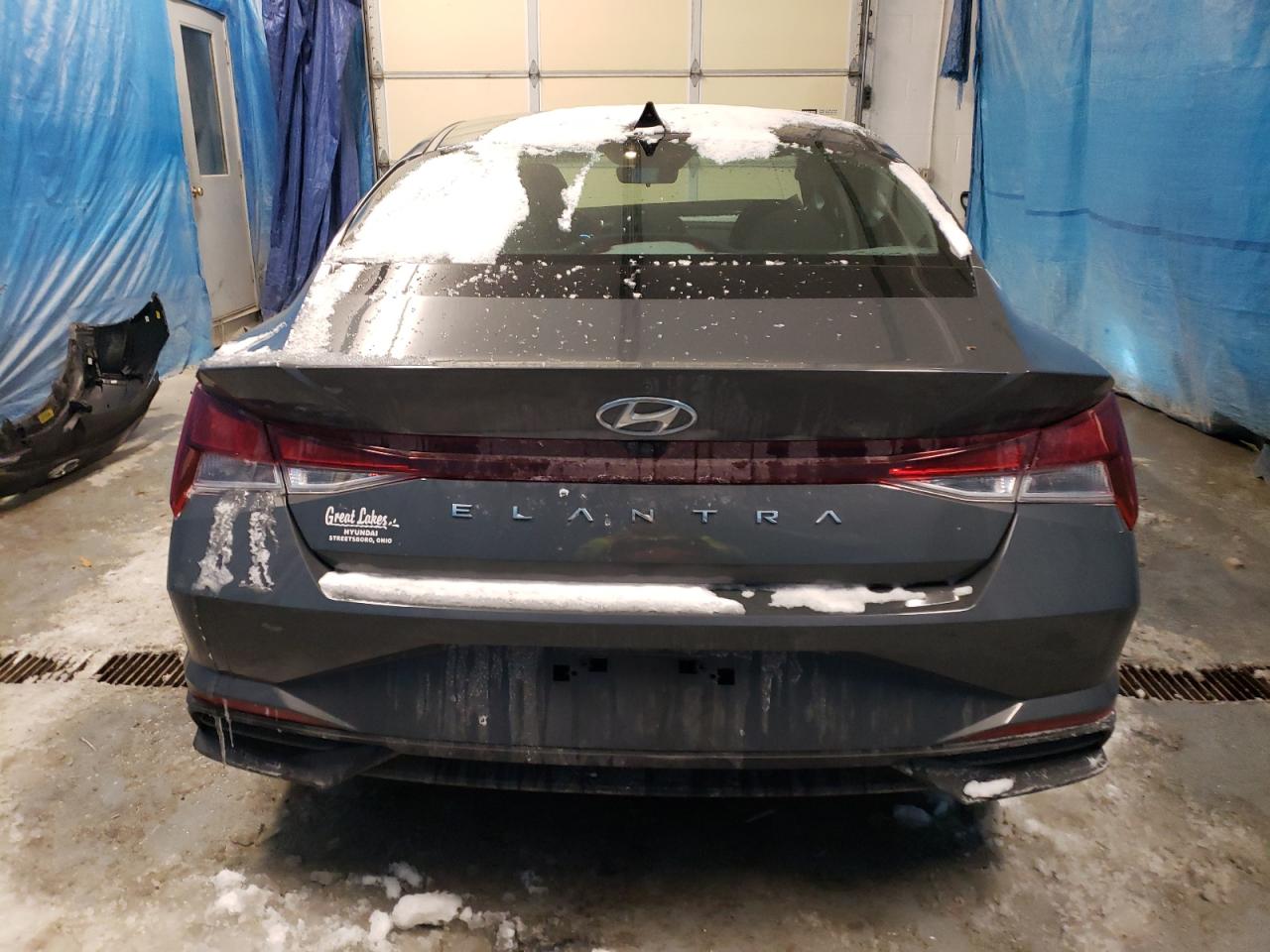 2023 Hyundai Elantra VIN KMHLS4AG2PU607557 Copart auction photo, front end / side damage thumbnail 6
