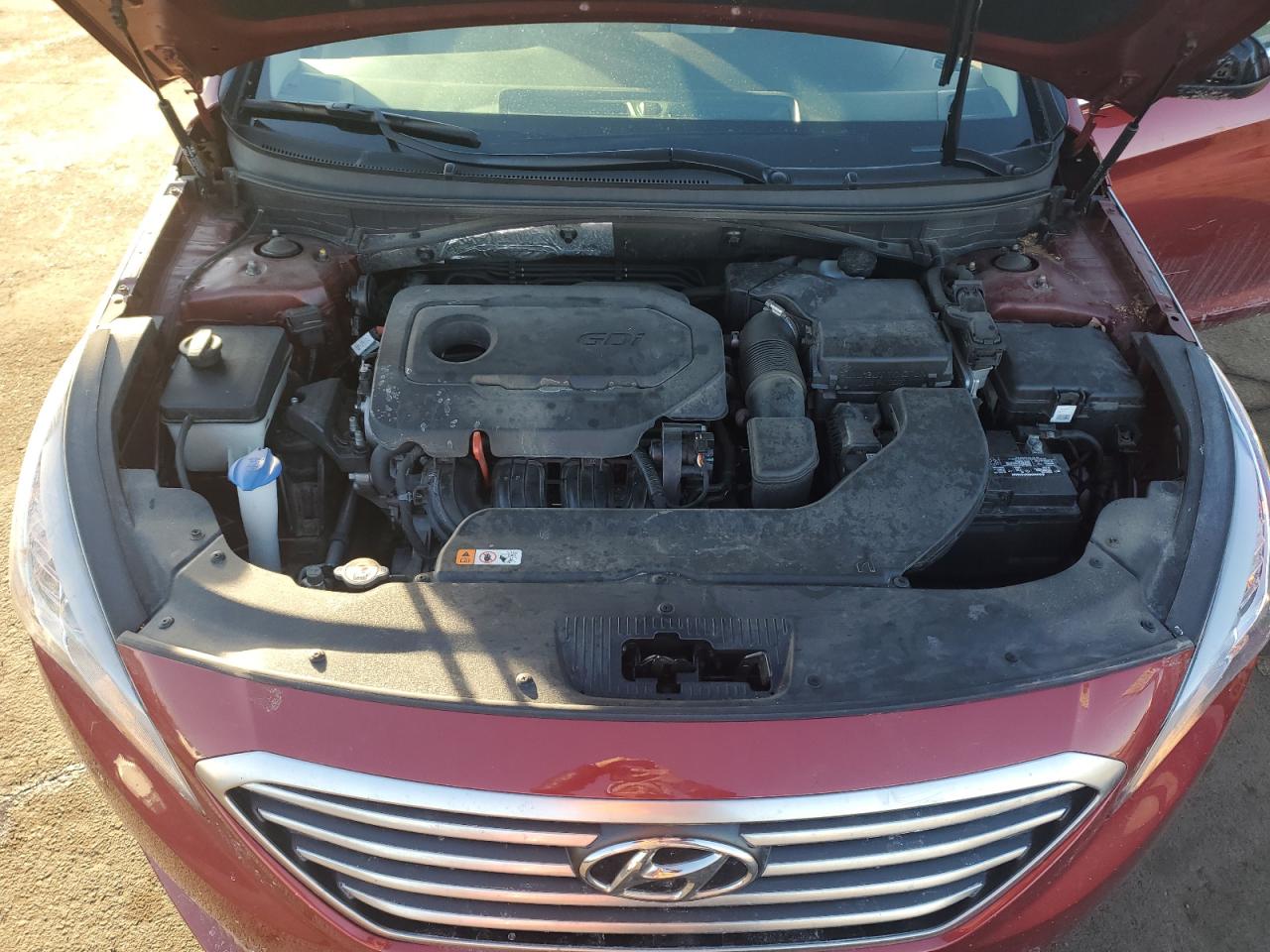 2016 Hyundai Sonata VIN 5NPE24AFXGH292800 Copart auction photo, front end / undercarriage damage thumbnail 12