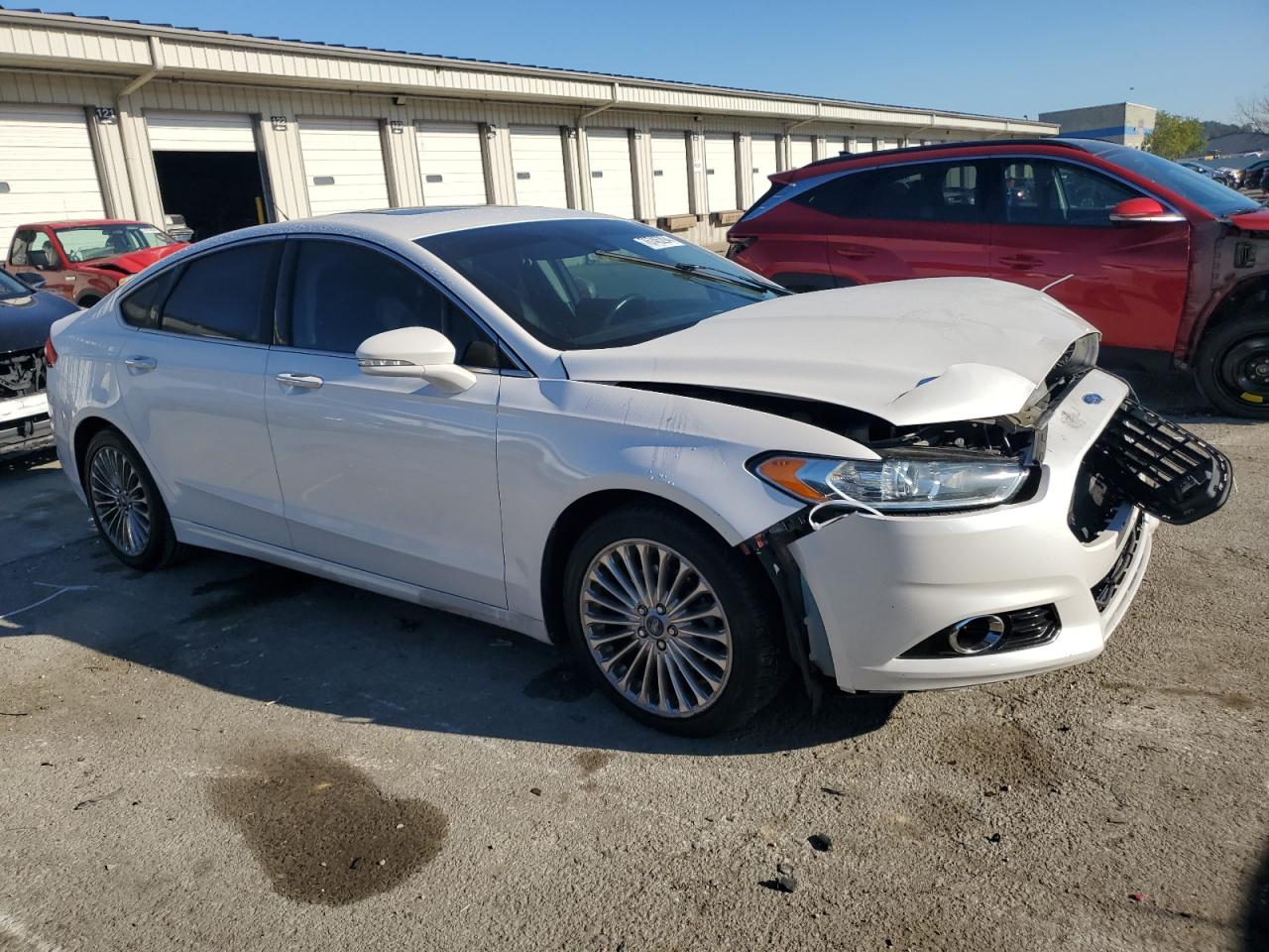 2013 Ford Fusion VIN 3FA6P0K94DR384300 Copart auction photo, front end damage thumbnail 4