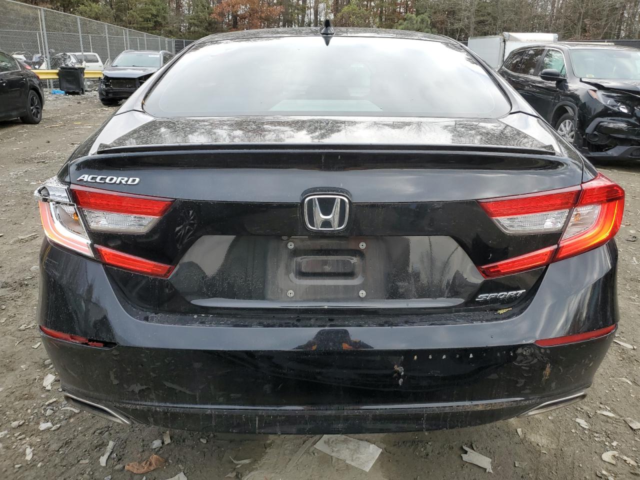 2018 Honda Accord VIN 1HGCV1F32JA060610 Copart auction photo, front end / rear end damage thumbnail 6