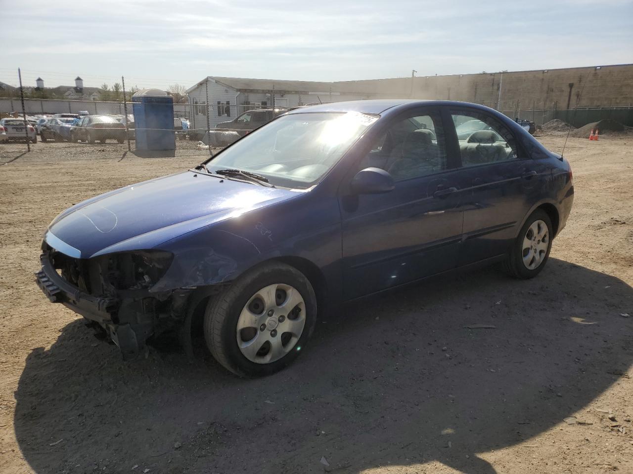 2008 KIA Spectra VIN KNAFE121285555180 - Copart auction photo
