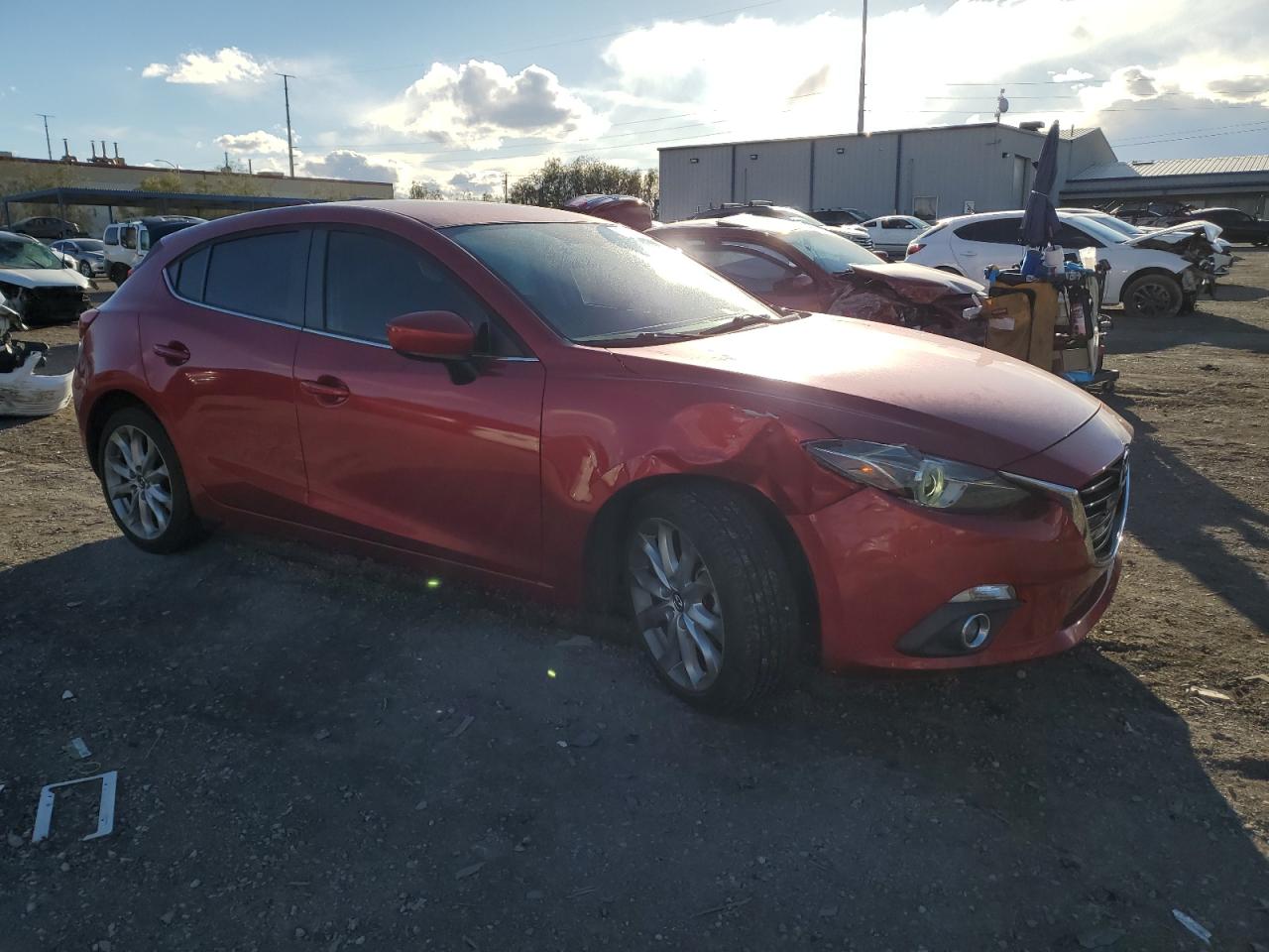 2014 Mazda 3 VIN JM1BM1L39E1142695 Copart auction photo, front end damage thumbnail 4
