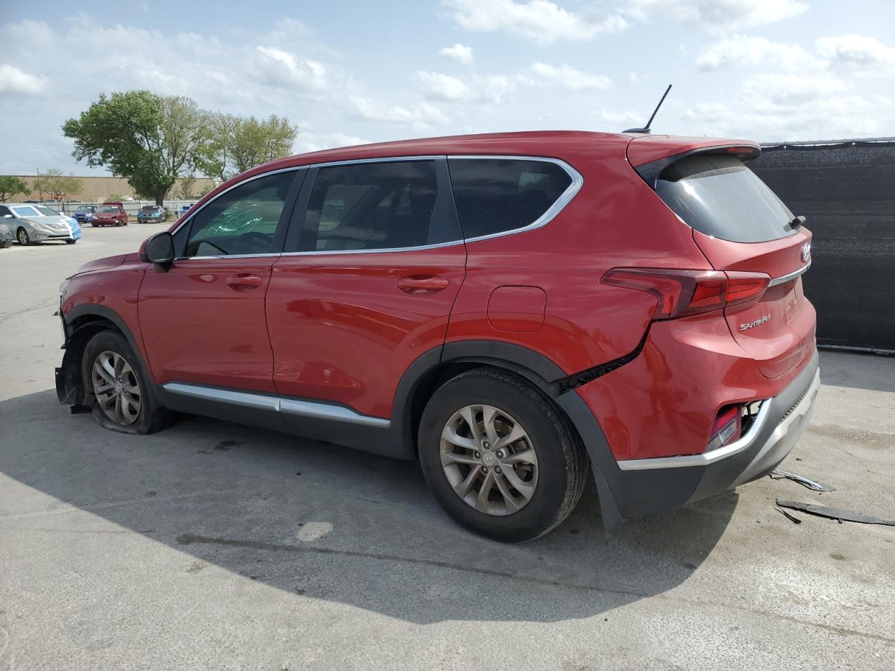 2019 Hyundai Santa Fe VIN 5NMS23AD2KH102179 Copart auction photo, front end / rear end damage thumbnail 2