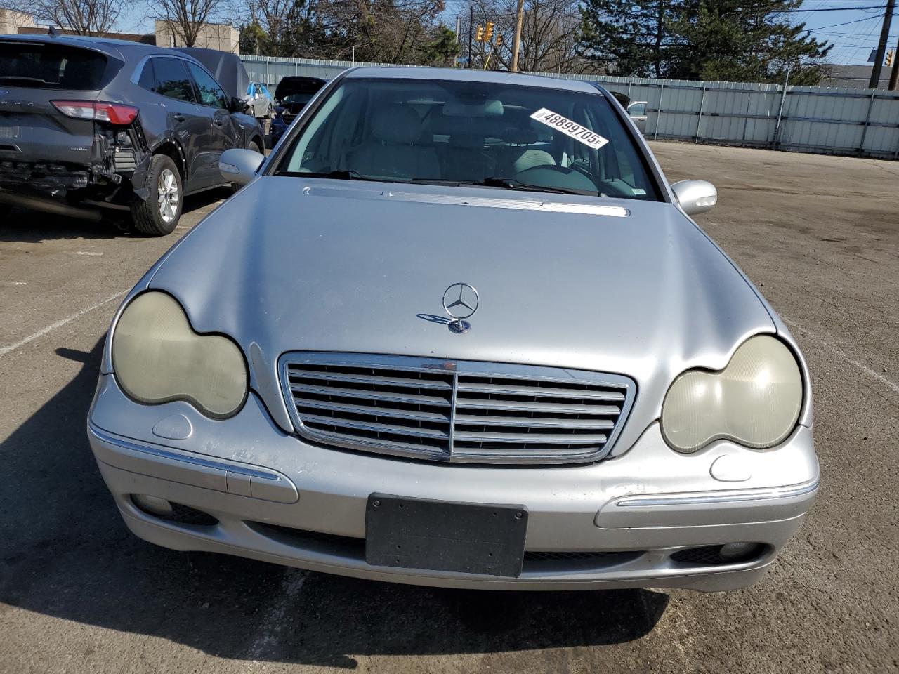 2001 Mercedes-Benz C-klasse VIN WDBRF61J91F050568 Copart auction photo, rear end / side damage thumbnail 5