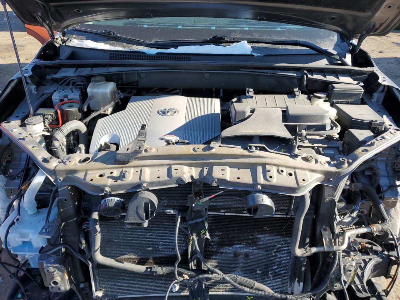 2017 Toyota Highlander VIN 5TDDGRFH8HS027941 Copart auction photo, front end / side damage thumbnail 12