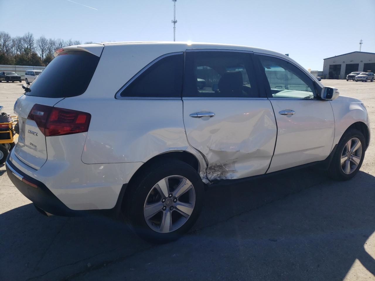 2012 Acura MDX VIN 2HNYD2H2XCH509841 Copart auction photo, side / hail damage thumbnail 3