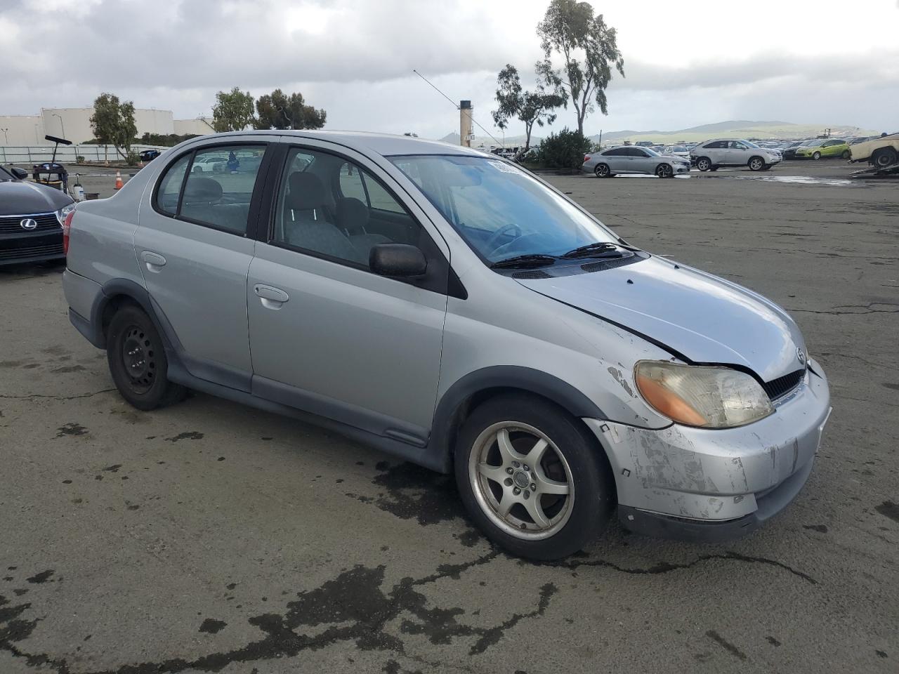 2002 Toyota Echo VIN JTDBT123420202436 Copart auction photo, front end / rear end damage thumbnail 4