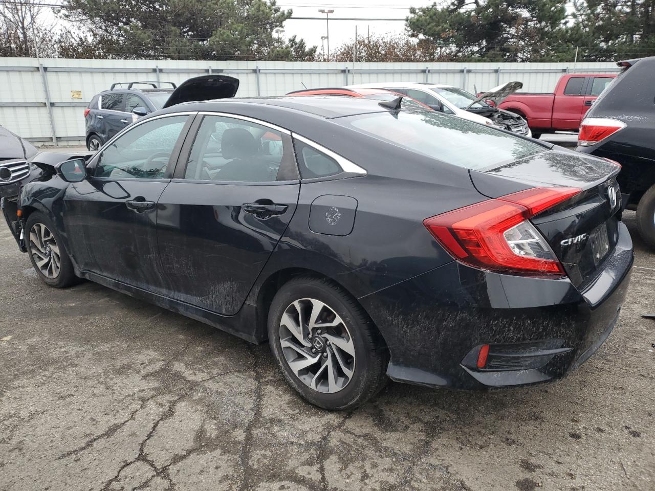 2016 Honda Civic VIN 2HGFC2F7XGH517685 Copart auction photo, front end damage thumbnail 2