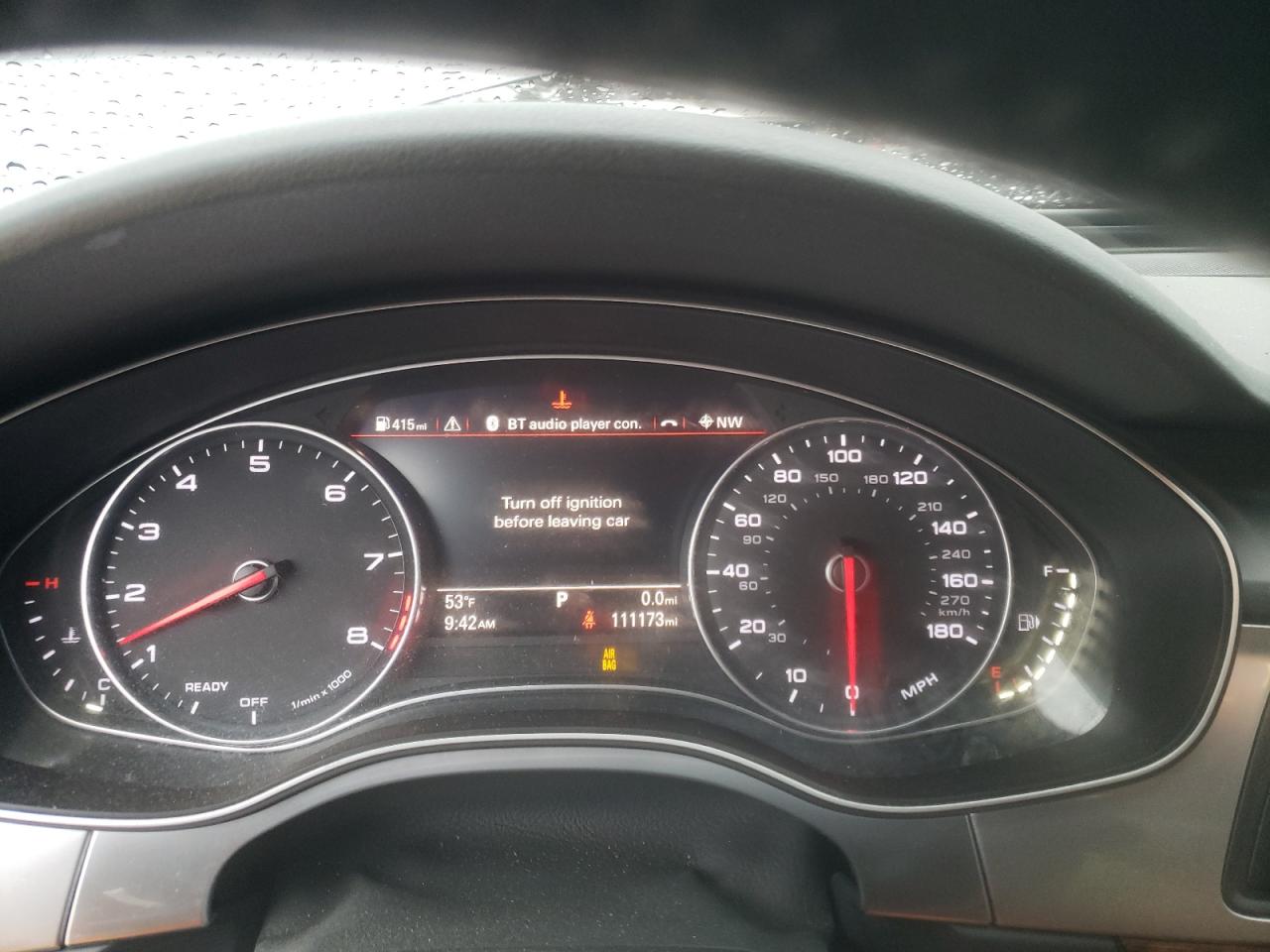2016 Audi A6 VIN WAUFGAFC2GN048218 Copart auction photo, front end / side damage thumbnail 9