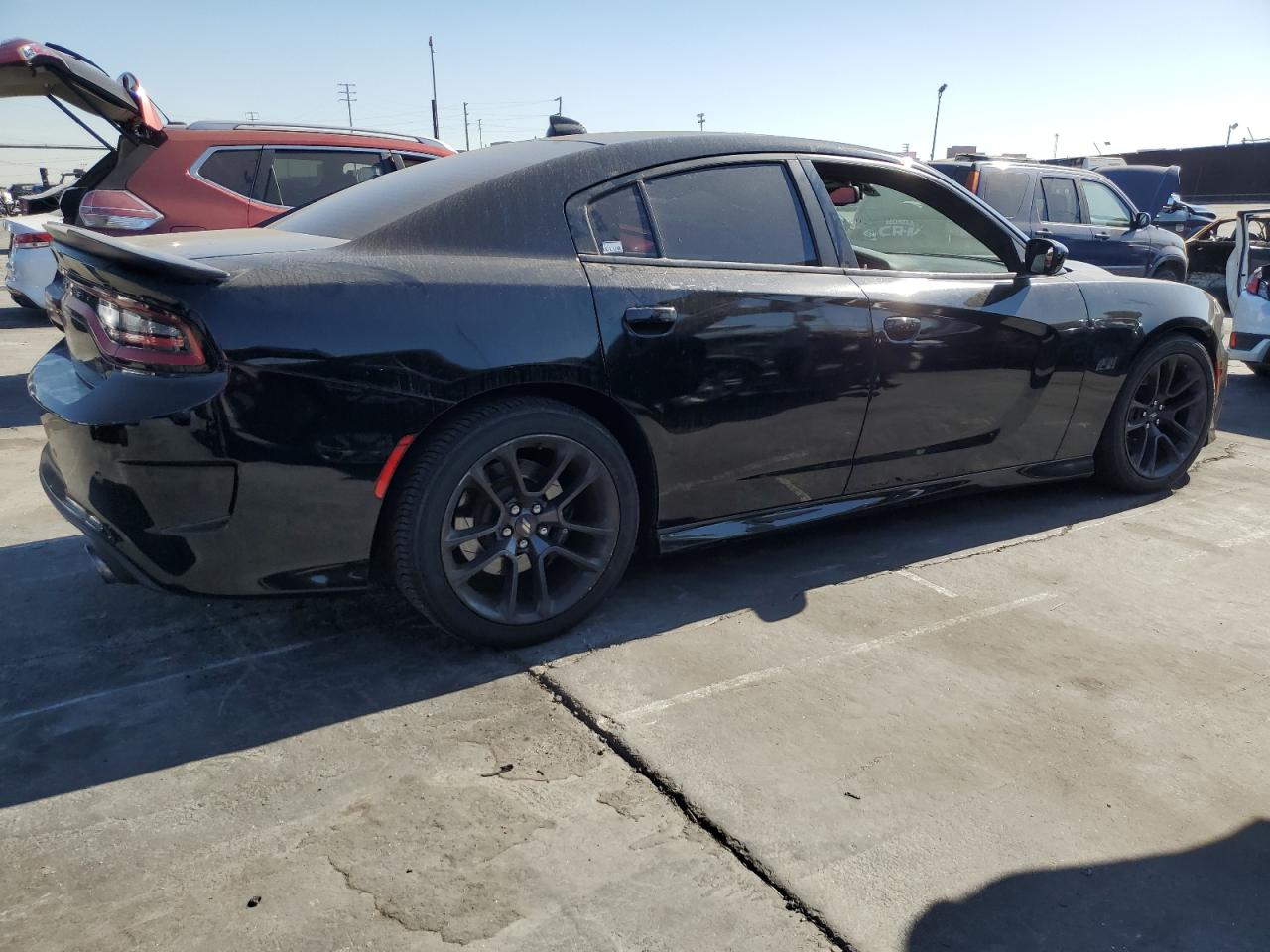 2020 Dodge Charger VIN 2C3CDXGJXLH232103 Copart auction photo, vandalism / stripped damage thumbnail 3