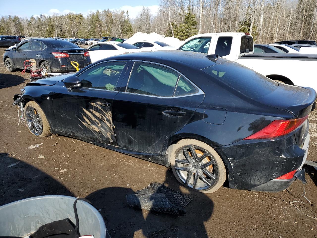 2018 Lexus IS VIN JTHC81D2XJ5031086 Copart auction photo, front end / rear end damage thumbnail 2
