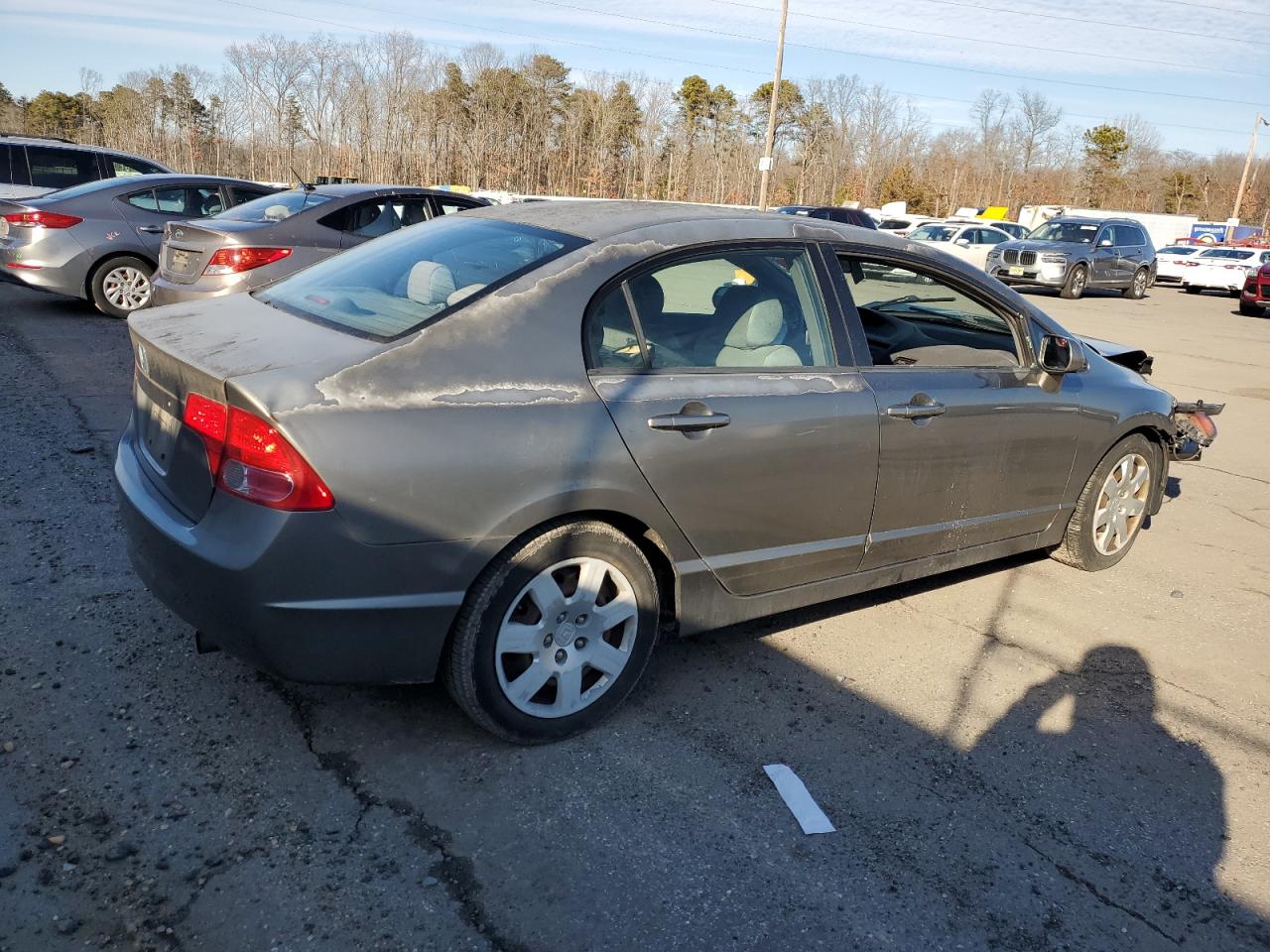 2008 Honda Civic VIN 2HGFA16578H527302 Copart auction photo, front end damage thumbnail 3